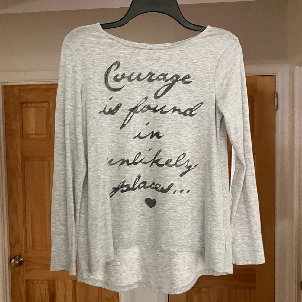 Old Navy “courage” graphic long sleeve tee